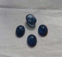 Swarovski 14x10 mm Vintage Montana Givre Swirls Flat Back Oval Cabochon Cabs in Crystal foiled 12/36/72/144 Pieces