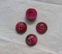 Swarovski 16 mm Vintage Flat Back Round Cabochon Cabs with Flower design 1/2/6/24 Pieces