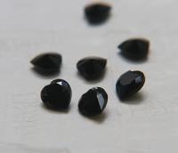 Swarovski Vintage Heart Rhinestones - 11X10.5 mm in Jet unfoiled 12/24/48 Pieces fancy stones, jewelry making