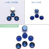 Swarovski 7 mm Vintage in 3 Colours Flat Back Oval Cabochon Cabs 6/12/36/72/144 Pieces