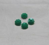 10mm Swarovski Vintage Flower Foiled Rhinestones in Opaque Green 6/12/36/72 pieces