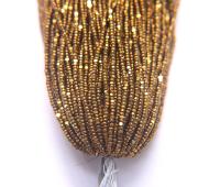 11/0 Hanks Charlotte Cut Beads Dorado 1/5/25/50/100 Hanks 2.0mm glass beads, jewelry supply, findings, craft supply, vintage supply