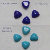 Swarovski 10 mm Vintage Flat Back Triangle Cabochon Cabs 2/6/12/36 pieces home decorations / jewelry making
