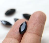 15x7 mm Swarovski fancy Jet Unfoiled 6/24 Pieces Jewery making stones gemstones, fancy opal stones