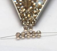 5mm Swarovski Elements Article 5000 Light Smoked Topaz Satin Faceted Round Beads 6/12/36/172/44/288/720 Pieces