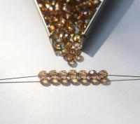 5mm Swarovski Elements Article 5000 Light Colorado Topaz Satin Faceted Round Beads 6/12/36/172/44/288/720 Pieces
