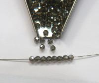 4mm Swarovski 5000 Black Diamond Satin Faceted Round Beads 6/12/36/72/144/288/720/1440 Pieces Jewelry making beads