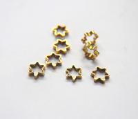 Raw Brass Hollow Star Pendant Charms -Brass Star Shape Wire Frame- Earring Findings- Geometry Stampings -Jewelry Supply 25/75/150/500 Pieces
