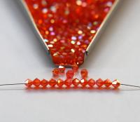 Swarovski (3/4mm) Sun Shimmer 2X FC Bicones Rainbow Beads 36/72/144/432/720 Pieces jewelry making rare findings, embroidery materials
