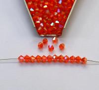 Swarovski (3/4mm) Sun Shimmer 2X FC Bicones Rainbow Beads 36/72/144/432/720 Pieces jewelry making rare findings, embroidery materials