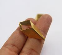 Brass Charms, Beading Supplies vintage supply, wire craft supply, jewelry 12/50/150 Pieces
