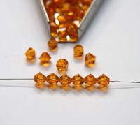 6 mm Topaz Preciosa Bicones 12/36/72/144/288 Pieces Jewelry making beads Made in Czech Republic