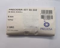 6 mm Topaz Preciosa Bicones 12/36/72/144/288 Pieces Jewelry making beads Made in Czech Republic
