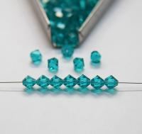 6 mm Blue Zircon Preciosa Bicones 12/36/72/144/288 Pieces Jewelry making beads Made in Czech Republic