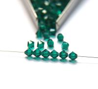 6 mm Emerald Preciosa Bicones 12/36/72/144/288 Pieces Jewelry making beads Made in Czech Republic