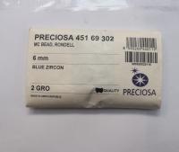 6 mm Blue Zircon Preciosa Bicones 12/36/72/144/288 Pieces Jewelry making beads Made in Czech Republic