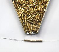 Fine Diamond cut Tubes 2x8x1.3 MM rare findings, brass tubes, jewelry making, craft supplies, decoration, couture