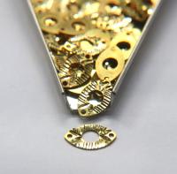 Raw Brass Connector, Brass Eye Connector, Eye Charm, 2 Hole Connector, Brass Connectors for Jewelry Making, Brass Findings 18.6x11mm