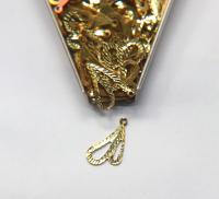 Brass Findings, Raw Brass MINI designer diamond cut Charms in brass 12x19.5mm, 1.2mm Loop, 20/50/150/300 PIECES vintage findings, jewlery