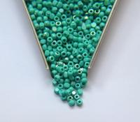 8/0 Charlotte Cut Beads Patina Opaque Aqua Green Aurore Boreale 10/20/50/250/500 Grams PREMIUM SEED Beads jewelry supply vintage findings
