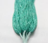 11/0 Hanks Charlotte Cut Beads Crystal Mint Lining 1/5/25/50/100 Hanks PREMIUM SEED BEADS, Native Supplies