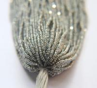 11/0 Hanks Charlotte Cut Beads Patina Pearl Off White Silver 47102 1/5/25/50/100 Hanks PREMIUM SEED BEADS, Native Supplies