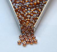 6/0 glass Seed Beads Medium Topaz Transparent Luster 10/50/100/250 Grams size 6 Preciosa Rocaille 4mm spacer beads, large, big hole