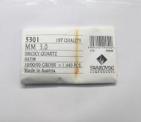 3mm Smoky Quartz Satin Swarovski Bicone 5301 Beads 36/72/144/432/720 Pieces Jewelry findings, embroidery materials, jewelry making