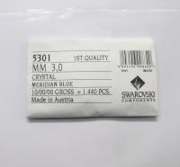 3mm Crystal Meridian Blue Swarovski Bicone 5301 Beads 36/72/144/432/720 Pieces Jewelry findings, embroidery materials, jewelry
