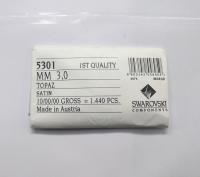 3mm Topaz Satin Swarovski Bicone 5301 Beads 36/72/144/432/720 Pieces Jewelry findings, embroidery materials, jewelry making