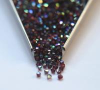 3/4mm Burgundy Aurore Boreale Swarovski Bicone beads rainbow 36/72/144/432/720 Pieces rainbow beads, jewelry making, couture embellishments