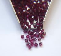 3mm Fuchsia Satin Swarovski Bicone 5301 Beads 36/72/144/432/720 Pieces Jewelry findings, embroidery materials, jewelry making