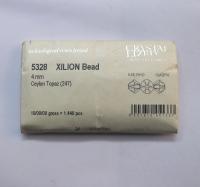 4mm Ceylon Topaz Swarovski Bicone beads 36/72/144/432/720 Pieces (247) jewelry supplies, couture embroidery, wedding embellishments