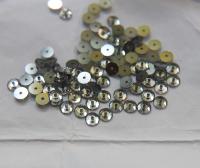 5 MM Swarovski Crystal Metallic Argent Foiled 3128 or 3112 or 3000 Lochrose Sew-on STONES 24/72/144/720 Pieces, embroidery materials