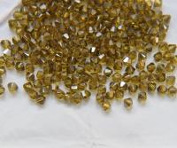 4mm Lime Satin Swarovski Bicone beads 36/72/144/432/720 Pieces craft supplies, love beads, vintage findings