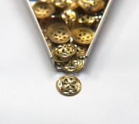 Brass diamond cut discs 2.5x12.5x0.8mm 10/25/50/200 Pieces Brass Fittings