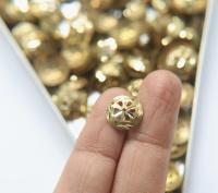 Brass diamond cut discs 2.5x12.5x0.8mm 10/25/50/200 Pieces Brass Fittings