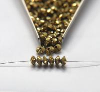 Handmade Diamond cut brass beads 4.2x7.5x1.5 MM rare findings, brass tubes, jewelry making, craft supplies, decoration, couture