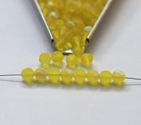 6mm Vintage Swarovski Elements Crystal Matt deco Beads 5000 Citrine Aurore Boreale Faceted Round Beads 6/12/36/172/44/288/720 Pieces