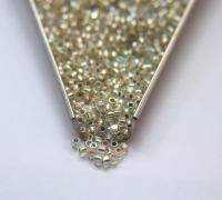 8/0 Charlotte Cut Beads Patina Crystal Silver Lined Aurore Boreale 10/20/50/250/500 Grams PREMIUM SEED Beads jewelry supply vintage findings