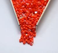 8/0 Charlotte Cut Beads Patina Opaque Orange Aurore Boreale 10/20/50/250/500 Grams PREMIUM SEED Beads jewelry supply vintage findings