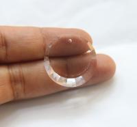 26 MM Very Rare Vintage Premium Swarovski Round Crescent Crystal in Vitrail Medium 6210 Crystal Clear drop vintage findings, jewelry making