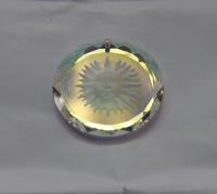 Swarovski Sun Pendants in Crystal Aurore Boreale 36 MM Fancy Crystal drops 1 Piece vintage findings, jewelry making