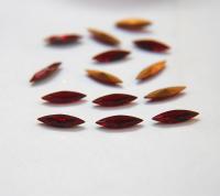 15x4mm Swarovski Siam Marquise, New Vintage Pointy Back Navette 4200 crystals, gold foil 6/12/36/72/144 Pieces Jewery making stones