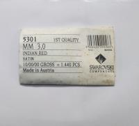 3mm Indian Red Satin Swarovski Bicone 5301 Beads 36/72/144/432/720 Pieces Jewelry findings, embroidery materials, jewelry making