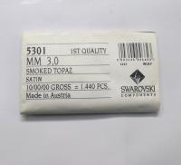 3mm Smoked Topaz Satin Swarovski Bicone 5301 Beads 36/72/144/432/720 Pieces Jewelry findings, embroidery materials, jewelry making