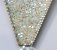 4mm White Opal 2X Aurore Boreale Swarovski Bicone Cuts beads AB 36/72/144/432/720 Pieces embellishment couture