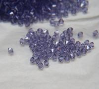 4mm Light Tanzanite Swarovski Bicone beads 36/72/144/432/720 Pieces embroidery materials, craft vintage findings, embellishments, wedding