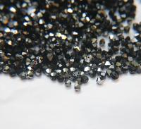 Jet Metallic Silver (4mm) Swarovski Bicone beads 36/72/144/432/720Pieces craft supplies, love beads, vintage findings