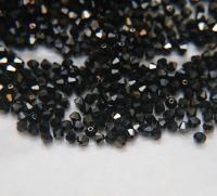 4mm Jet Nut Swarovski Bicone BEADS 36/72/144/432/720 Pieces rare findings, jewelry making, embroidery materials